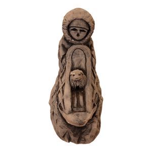 Vintage dogsled figurine